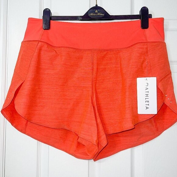 Athleta Pants - NWT Athleta Run With It Textured 3.5" Shorts Salmon Size 1X